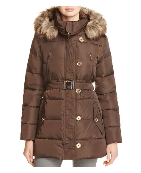 michael kors womens rain jacket|michael kors women's puffer jacket.